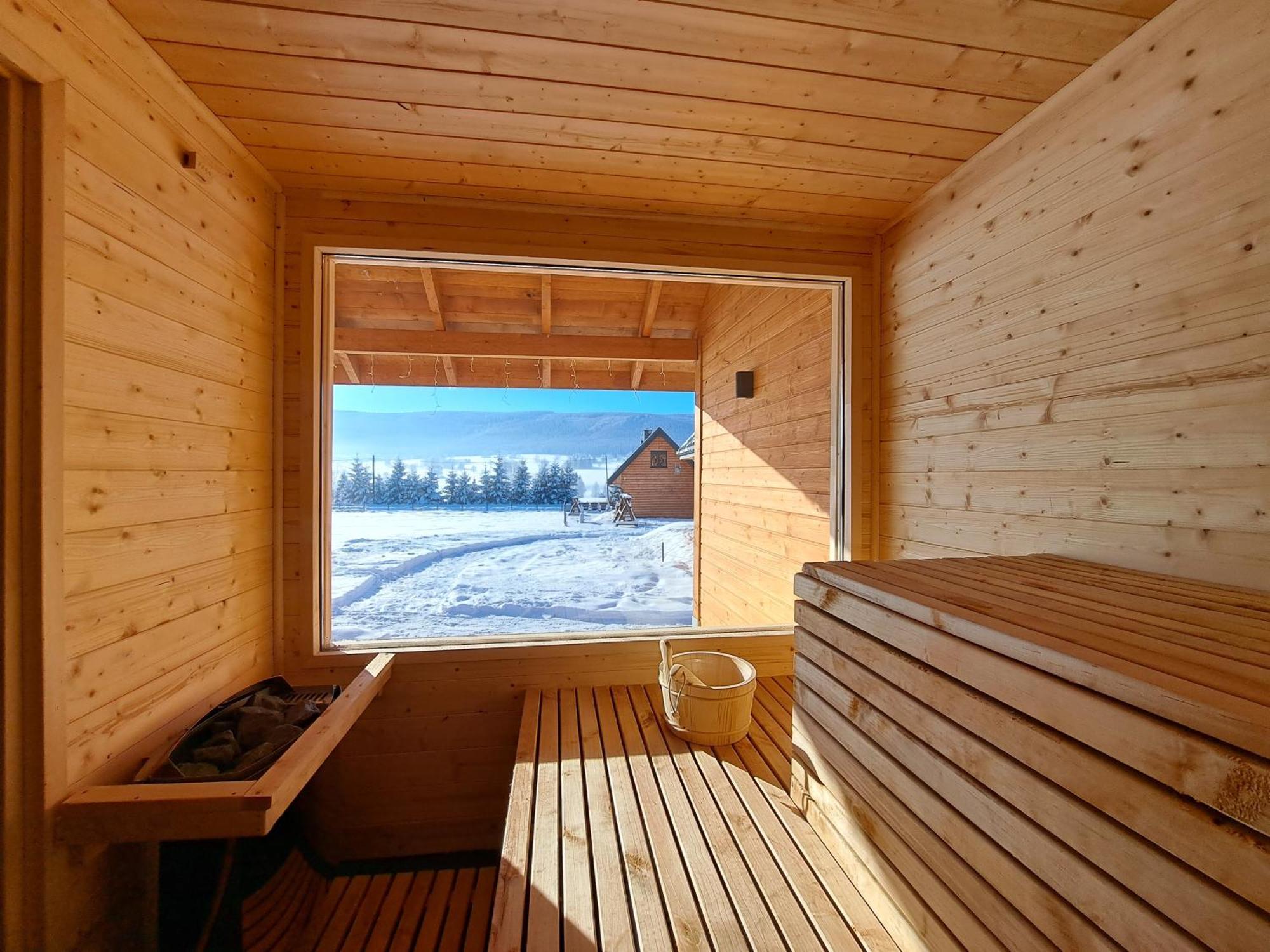 Osada Orlica Klimatyczne Domki Z Widokiem Na Gory I Termalnym Spa Sauna Jacuzzi 4 Km Od Zieleniec Ski Arena Lasowka Exterior photo